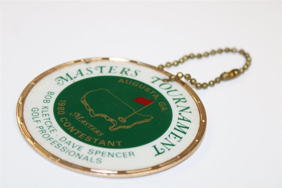 Arnold Palmer's 1980 Masters Tournament Contestant Metal Bag Tag