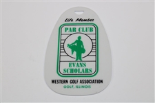 Arnold Palmer's 1992 Western Golf Association White Par Club Bag Tag