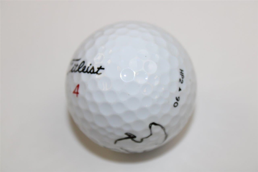 President George Bush Signed Personal Logo Titleist Golf Ball w/Pers. Presidential Tie Clip JSA ALOA