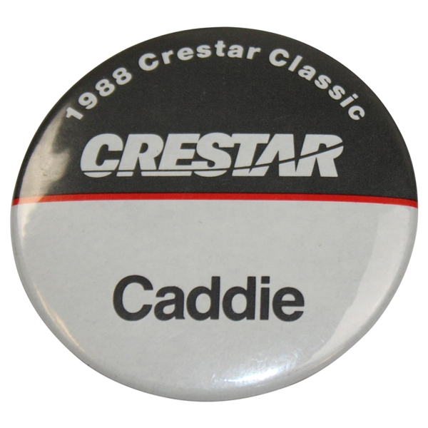 1988 Crestar Classic Caddie Badge from Arnie's Caddie - Arnold Palmer's Final Tournament Win 
