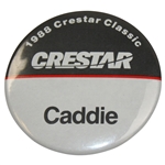1988 Crestar Classic Caddie Badge from Arnies Caddie - Arnold Palmers Final Tournament Win 