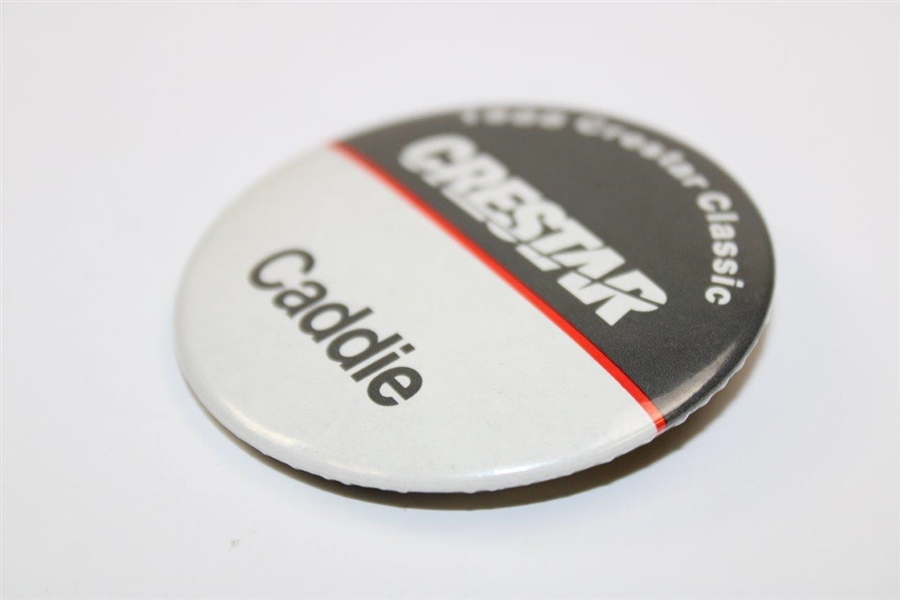 1988 Crestar Classic Caddie Badge from Arnie's Caddie - Arnold Palmer's Final Tournament Win 