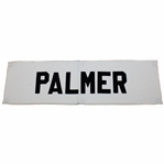 Arnold Palmer Match Used Palmer Contestant Nameplate w/Grommets from Arnold Palmers Caddie