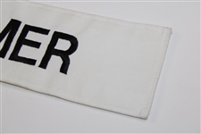 Arnold Palmer Match Used 'Palmer' Contestant White Nameplate from Arnold Palmer's Caddie