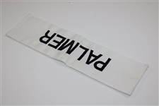Arnold Palmer Match Used 'Palmer' Contestant White Nameplate from Arnold Palmer's Caddie