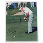 Arnold Palmer Signed Oversize Color Photo to Caddie Royce Nielson w/Long Inscription JSA ALOA