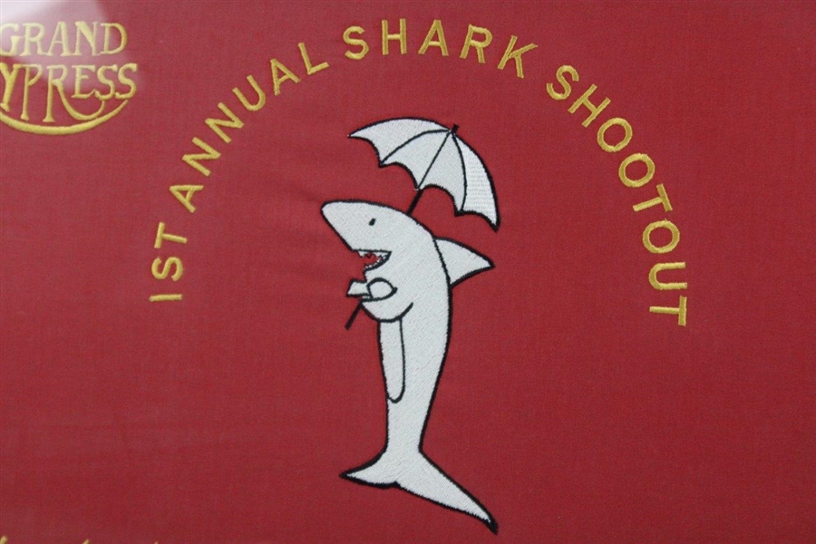 1st Annual Shark Shootout at Grand Cypress Flag w/Photos & Facsimile Signatures Presentation - Framed