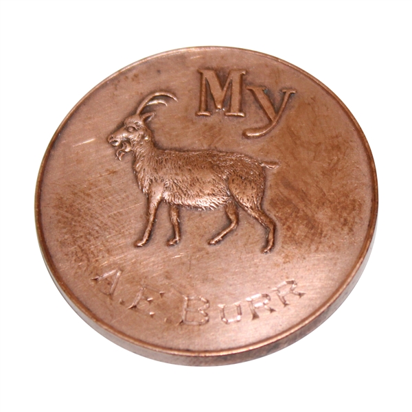 Brae Burn Country Club My Goat A.E. Burr Goat Medal