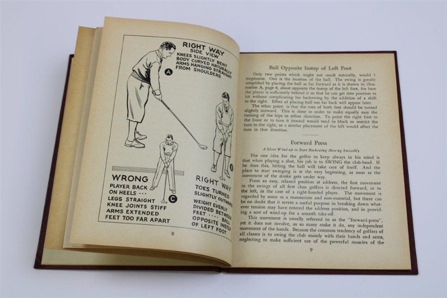 1935 Red Cover 'Rights & Wrongs of Golf' by Bobby Jones - Edward D. McIntosh 