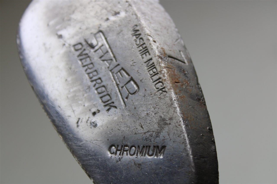 Shaler Overbrook Chromium Mashie Niblick 7-Iron
