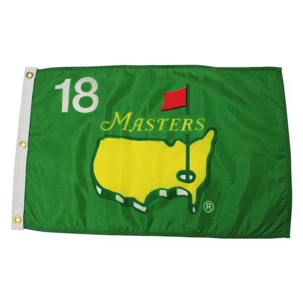 Rare 1994 Masters Tournament Emerald Green w/Yellow Logo Center Flag