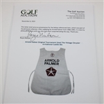 Arnold Palmer Original Tournament Used The Vintage Chrysler Invitational Caddie Bib 
