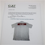 Arnold Palmer Original Tournament Used White Caddie Shirt