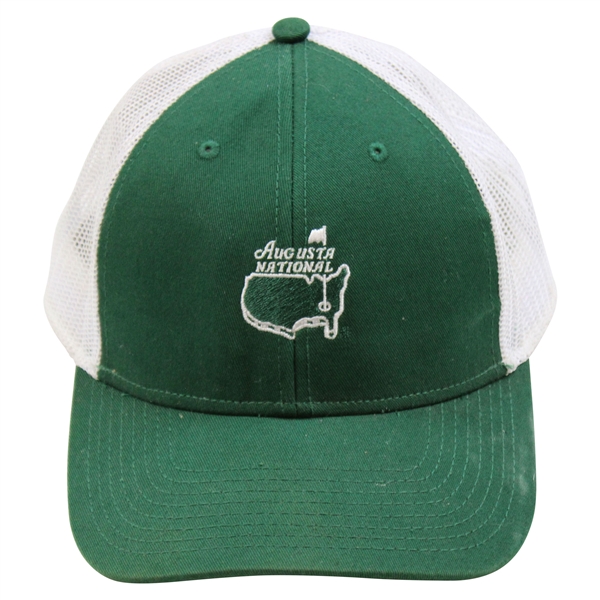 Augusta National Golf Club Stitched Logo Green with White Trucker Hat