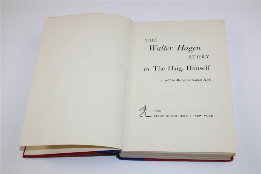 Walter Hagen Signed & Inscribed 1956 'The Walter Hagen Story' 1st Ed Book to Warren Orlick JSA ALOA
