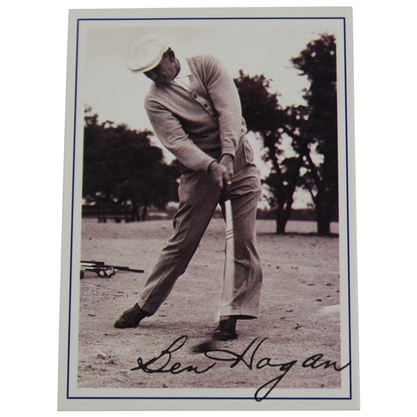 Ben Hogan 'Career Highlights' Golf Card with Facsimile Signature
