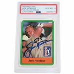 Jack Nicklaus Signed 1981 Donruss Rookie Card PSA/DNA Certified Auto Grade GEM-MT 10 #85075974