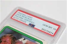 Jack Nicklaus Signed 1981 Donruss Rookie Card PSA/DNA Certified Auto Grade GEM-MT 10 #85075974
