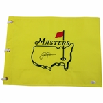 Jack Nicklaus Signed Undated Masters Embroidered Flag PSA# AL67345