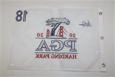 Colin Morikawa Signed 2020 PGA Championship At Harding Park Embroidered Flag JSA# WIT719914