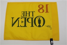 Jack Nicklaus Signed Undated The Open Championship Screen Flag PSA# AL67340