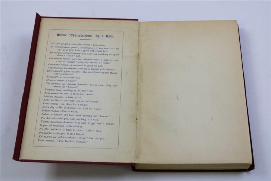 1907 'The Golfer's Guide' Book by William Butler