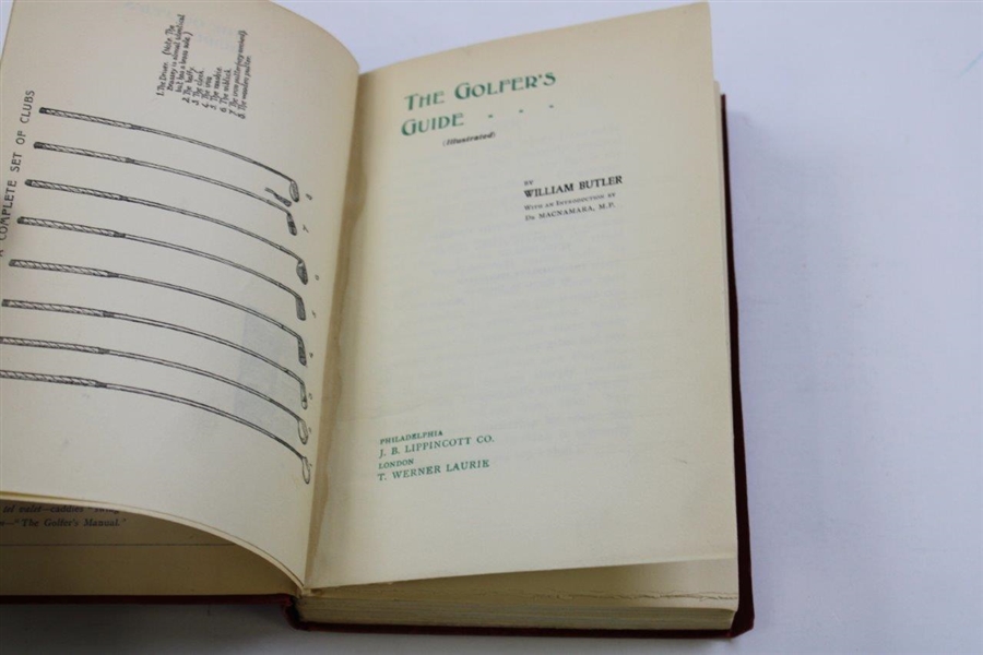1907 'The Golfer's Guide' Book by William Butler
