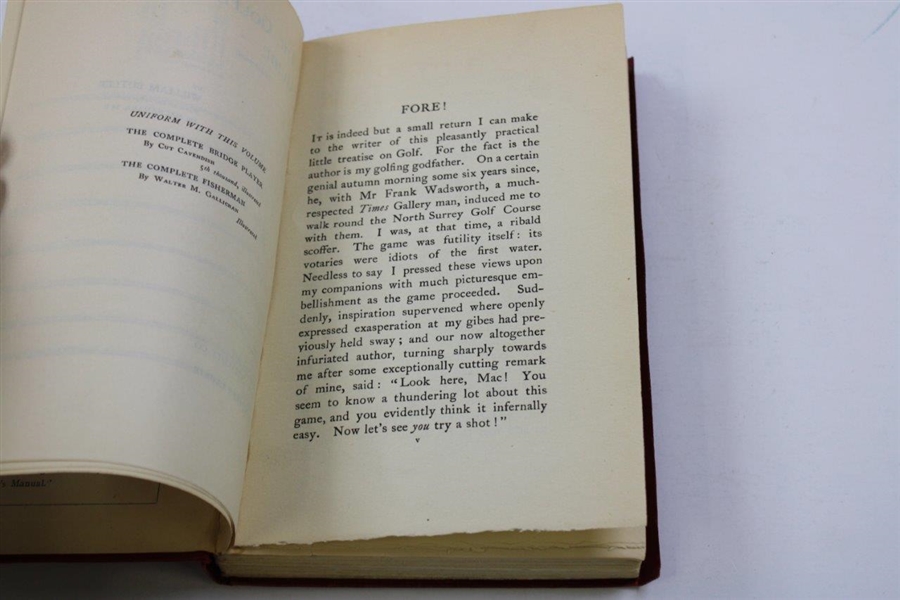 1907 'The Golfer's Guide' Book by William Butler