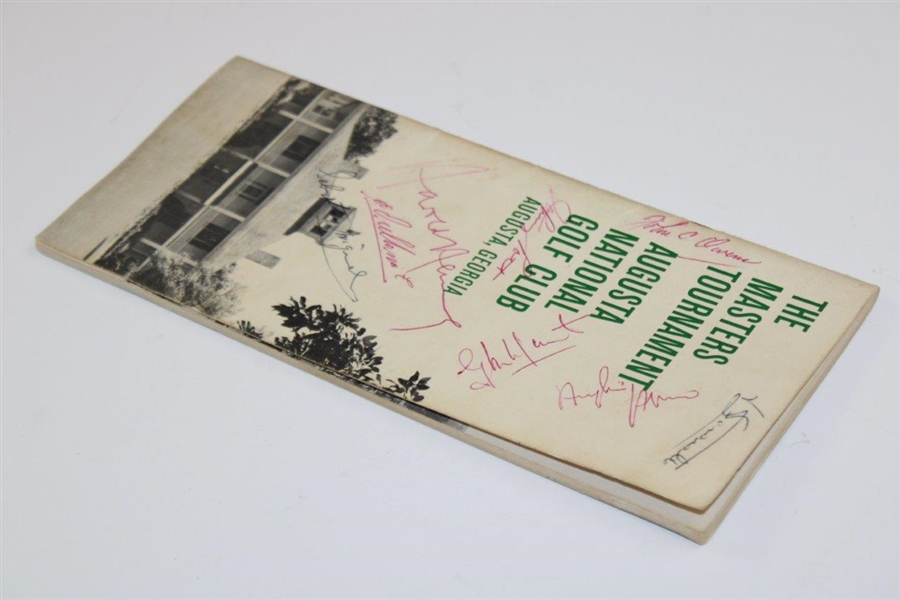 Jimmy Demaret & others Signed 1961 Masters Tournament at Augusta National GC Booklet JSA ALOA