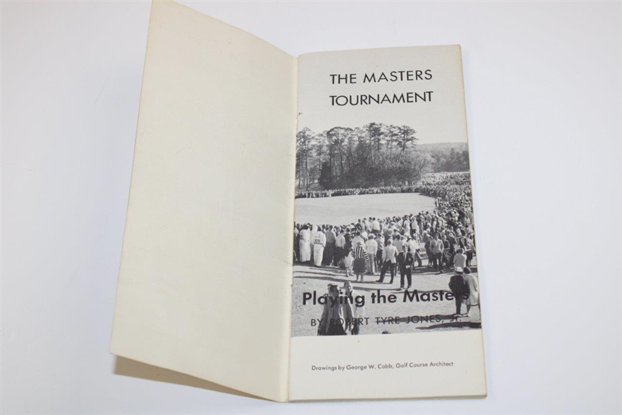 Jimmy Demaret & others Signed 1961 Masters Tournament at Augusta National GC Booklet JSA ALOA
