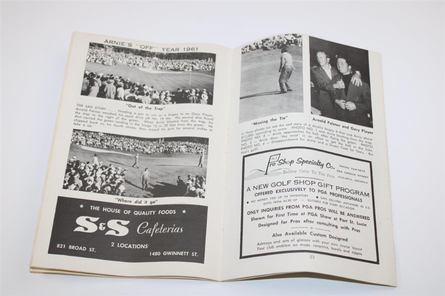1963 Masters Week 'April in Augusta' April 1-7, 1963 Booklet