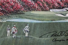 Bernhard Langer Signed Amen Corner Golden Bell LTD ED #26/950 Voorkees Drawing JSA ALOA