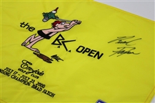 Defending BC Open Champion Brad Faxon Signed 2000 Embroidered Flag JSA ALOA