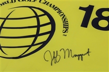 Jeff Maggert Signed World Golf Championships Screen Flag JSA ALOA