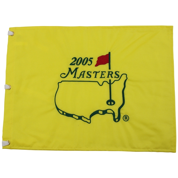 2005 Masters Tournament Embroidered Flag - Tiger Woods Win