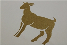 Goat Embroidered Flag