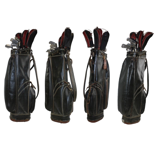 Walter Hagen's Personal Used Irons, Woods & Putter in Full Size Bag w/Bag Tags