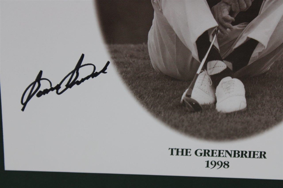 Sam Snead Signed 1938 Augusta National & The Greenbrier 1938-1998 Poster JSA ALOA