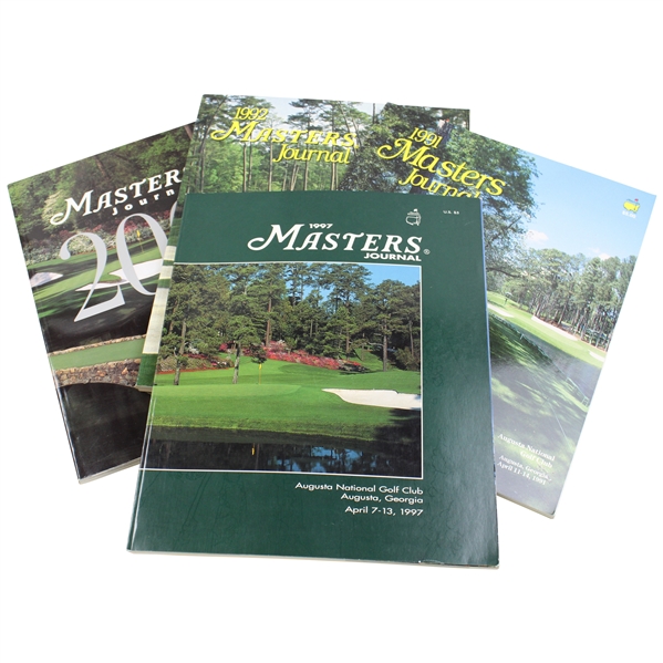 1991, 1992, 1997 & 2000 Masters Tournament Journals