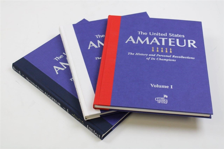 The Amateur Championship 1895-2005' Three Volume Red, White & Blue Set w/Slipcase