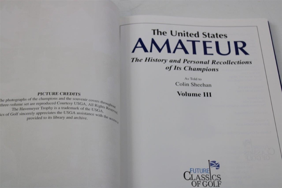 The Amateur Championship 1895-2005' Three Volume Red, White & Blue Set w/Slipcase