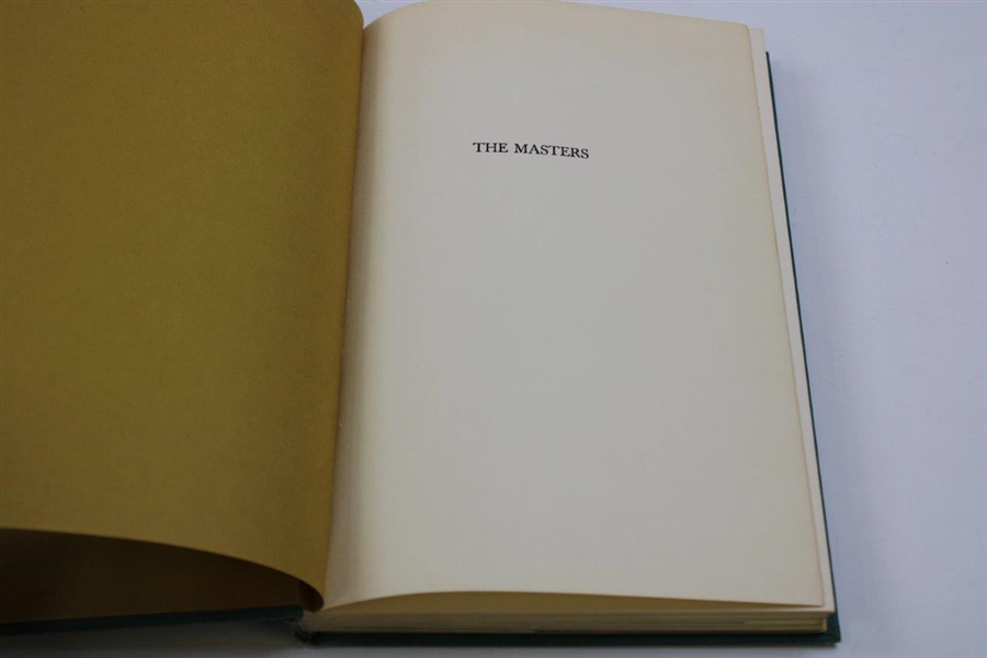 1961 'The Masters The Story Of Golf's Greatest Tournament' First Edition By Tom Flaherty