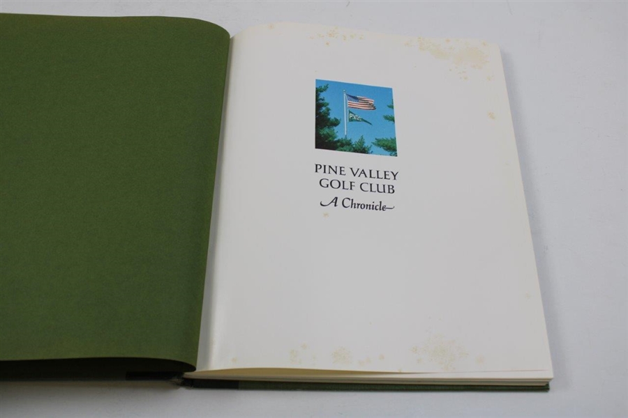 1982 'Pine Valley Golf Club A Chronicle' 