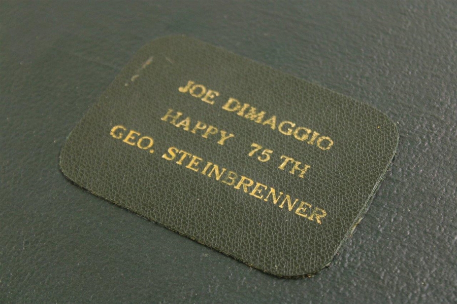 Joe Dimaggio's 75th Birthday Gifted Silver Bars from George Steinbrenner in Case