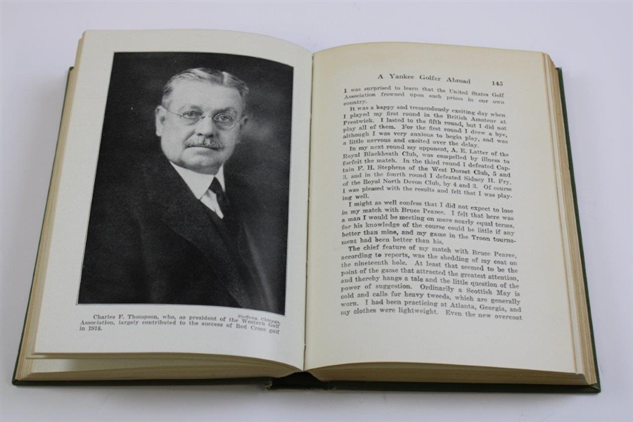 1921 'Chick Evans' Golf Book' 1st Edition with 65 Illustrations
