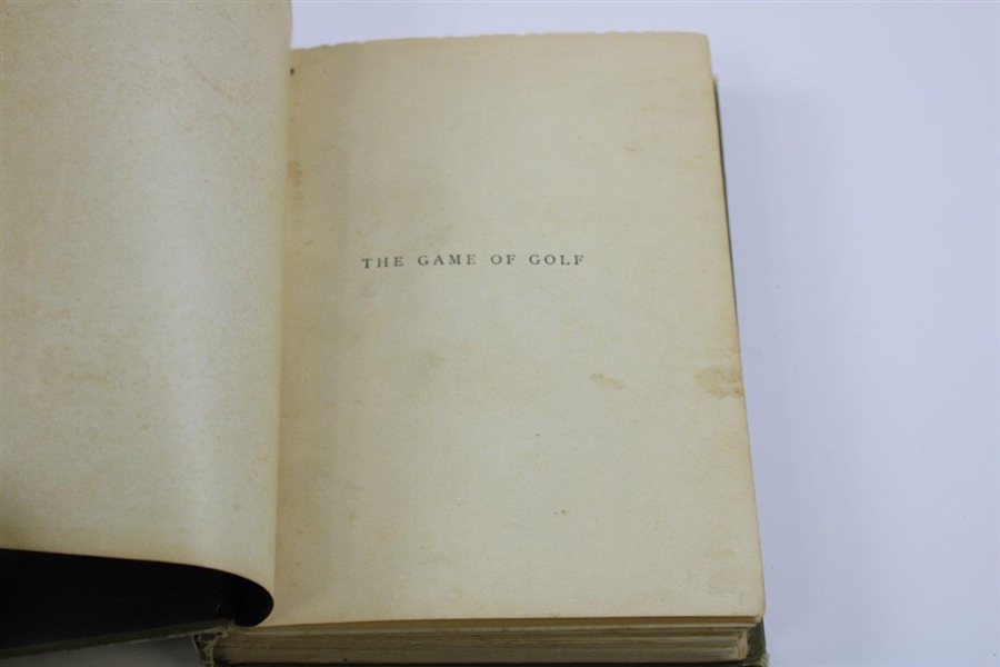 1896 'The Game of Golf' 3rd Edition Book by W. Park, Jr.