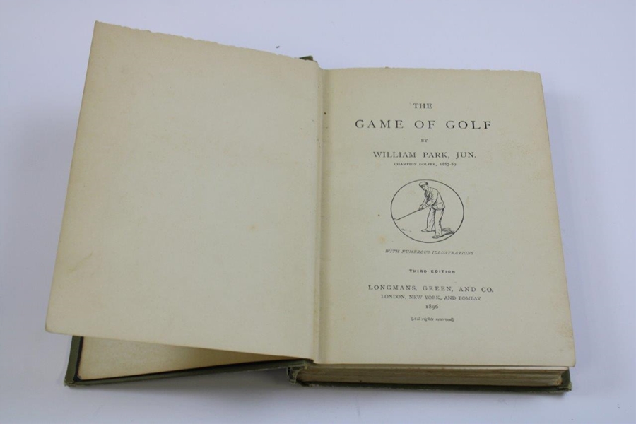 1896 'The Game of Golf' 3rd Edition Book by W. Park, Jr.