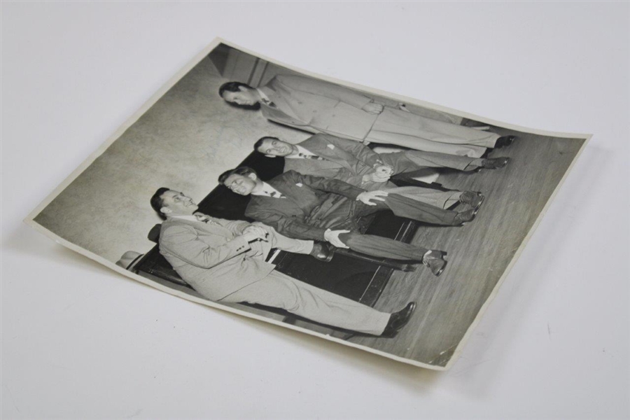 Ben Hogan Signed Original Photo w/ Ralph Guldahl & 'Best Wishes' Insc. JSA #AF85189 