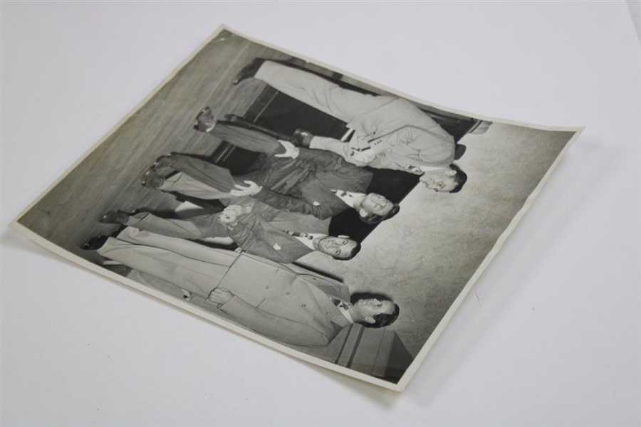 Ben Hogan Signed Original Photo w/ Ralph Guldahl & 'Best Wishes' Insc. JSA #AF85189 