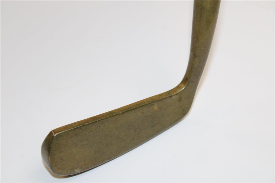 1983 US Open At Oakmont Commemorative Brass Putter Wood Shaft All Original